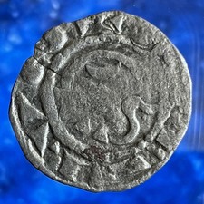 SWITZERLAND GENEVA BISHOPRIC SILVER DENIER HELVETIA ANTIQUE SWISS COIN MONEY