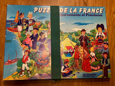 Jeu ancien puzzle de la France
