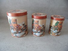 Boite métal cylindrique gigogne vintage