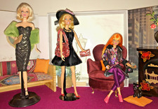 BARBIE BASICS Black Label  Modern Circle Rousse Manteau Jason WU CHICS  MATTEL