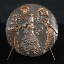 Médaille la commedia dell’arte théâtre populaire italien Italie masque 1973