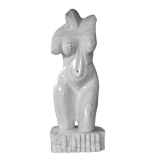 Buste femme marbre blanc - buste,