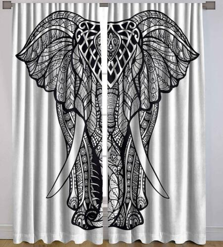 Rideaux imprimés éléphant