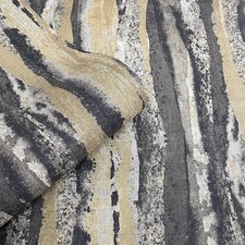 Papier Peint Muriva Soren Charbon Or 223303 Motif Riche Et Audacieux Décor