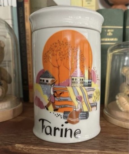 Ancien pot farine - ancien,