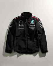 Mercedes AMG Petronas Mens 2024 Team Softshell Black Jacket