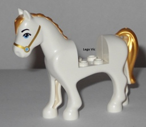 Lego 93083c01pb15 horse white - lego,