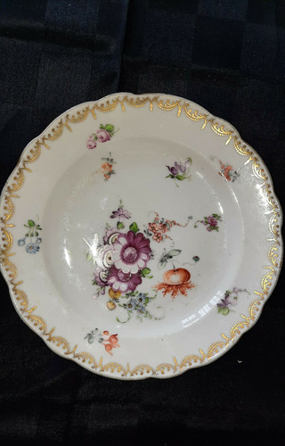 Assiette porcelaine saxe - assiette, en