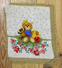 Vintage Ours Teddy Fleurs