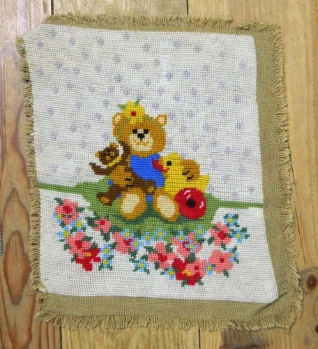 Vintage ours teddy fleurs - vintage,