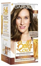 coloration garnier belle color 21 châtain clair doré naturel lot de 3 boites