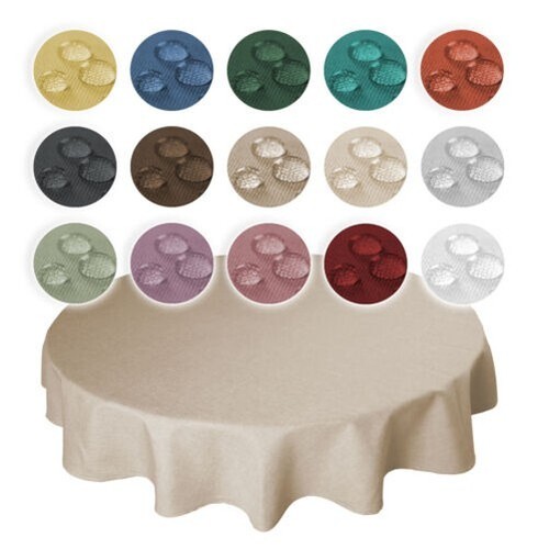 Nappe rond 140 revêtu - rond, cm