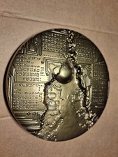 2001 Médaille Presse papiers Bronze Calendrier Anniversaire par MAYOT