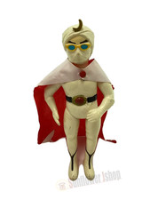 Masudaya Gekko Kamen Vintage Sofubi Figurine 26cm Rétro Héro Toy Rare Collection