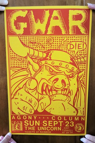 Affiche concert gwar poster - de,