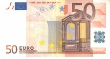 BILLETS 50 EUROS 2002 SIGNÉ JEAN CLAUDE TRICHET