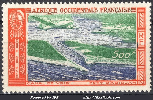 Aof poste aerienne 500f orange - aerienne,