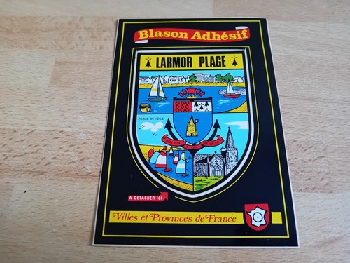 Carte postale blason adhésif - carte, postale,