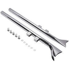 Fishtail exhaust slip - exhaust, on