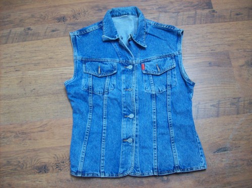 Blouson jeans sans manche - blouson, en
