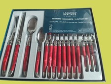 Ménagère 16 pièces LAGUIOLE Acier inoxydable Rouge pour 4 Personnes