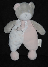 🍀Doudou Ours Rose Blanc