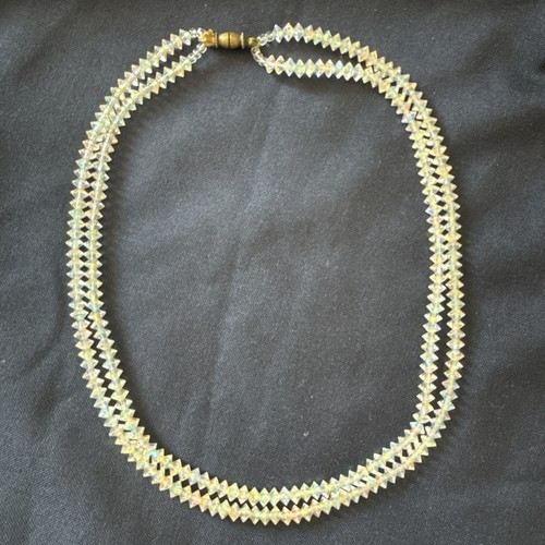 Collier cristal double - cristal,