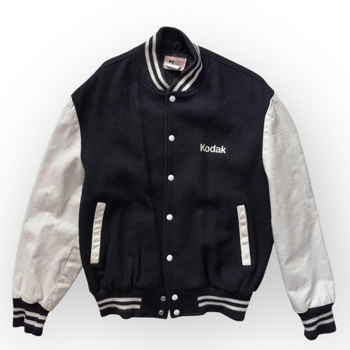 Kodak leather varsity jumper - leather,