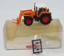 WIKING HO 1/87 TRACTEUR AGRICOLE FENDT FAVORIT 711 avec fourche #3773831 in BOX