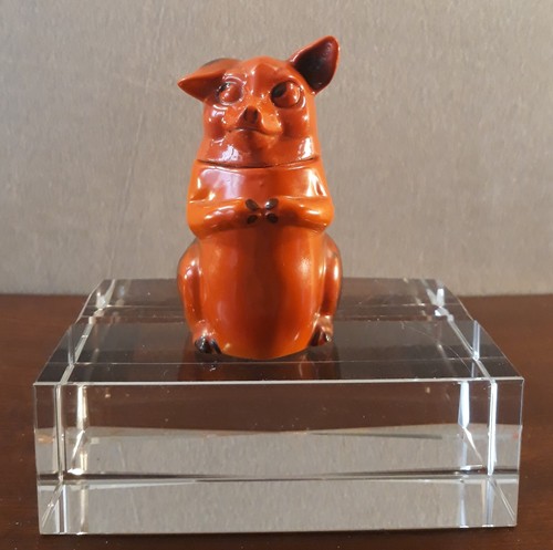 Ancien moutardier cochon - moutardier, en