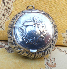Belle Boite à Pilule  de Chatelaine Argent 800,18,62gr poinçon Charançon COLLECT