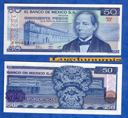 Mexique pesos 1 1981 - 50,