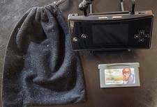Console Nintendo Gameboy Micro Noire avec logiciel Mario Tennis inclus...