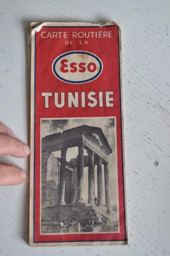Ancienne carte routière esso - ancienne,
