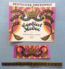 Ancien Liköretikett Musteretikett Cordial Médoc Georg August Walter Mayence