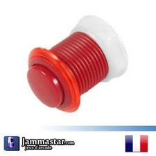 Bouton Basique Arcade 28 mm - Round Push buttons - Rouge - Red