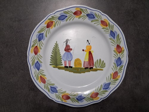 Vintage assiette henriot - vintage,