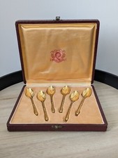Coffret 6 Cuillères Dorées