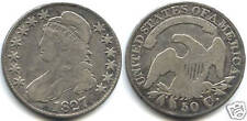 USA REPUBLIQUE 50 CENTS ARGENT LIBERTY CAP 1827 !!!!!!!
