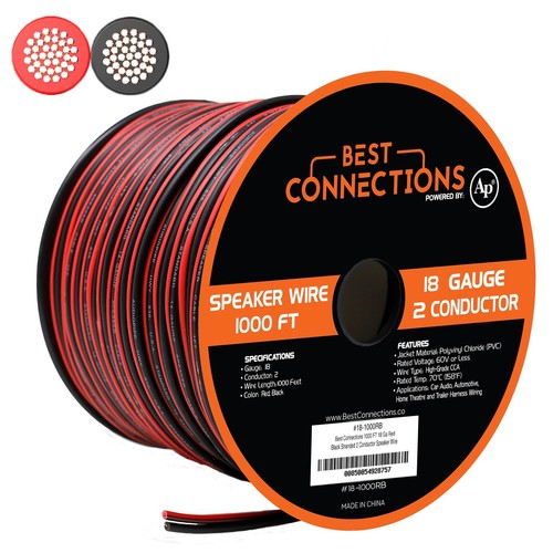 Audiopipe cable18black speaker - cable18black,