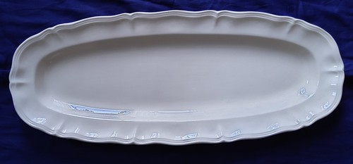 Grand plat poisson ivoire - plat,