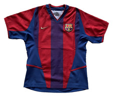 Maillot De Foot Nike FC Barcelone Saison 2002-2003 Domicile M Junior / 10-12 Ans
