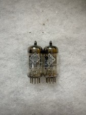 Paire assortie Mullard 12AX7 ECC83 Telefunken Label O getter excellente testée