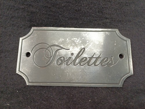 Plaque vintage toilettes - plaque,