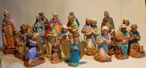 Lot anciens santons - lot,