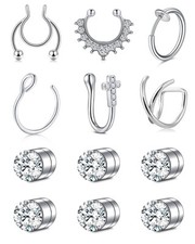 12pcs Faux Anneau de Nez
