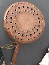 Ancienne chaufferette en cuivre 25 cm ayant appartenu à ma grand-mère