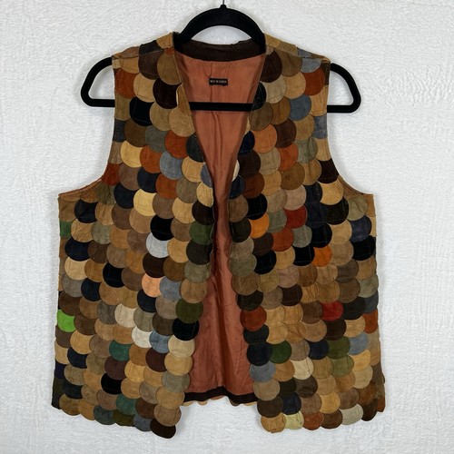 Vtg patchwork leather - vtg, suede