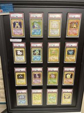 POKEMON SERIE DES CARTES 16 HOLO SET DE BASE ED2 PSA 9 VERSION ANGLAISE
