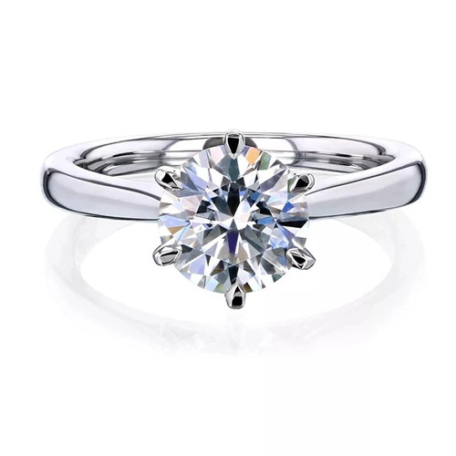 Rare bague solitaire diamant - solitaire,